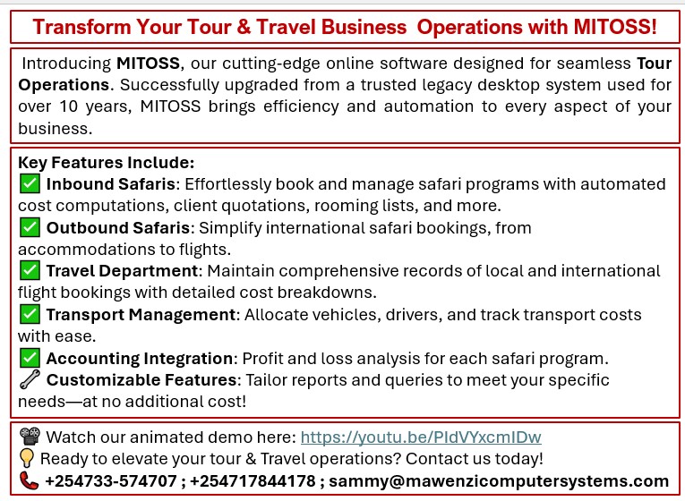 MITOSS â€” Tour Operations Software